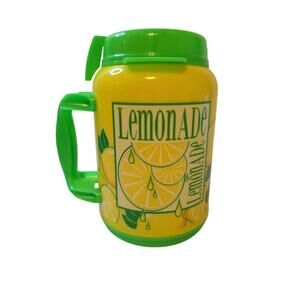 Whirley 64 Oz Lemonade Refill Cup The Tanker” Yellow/Green Classic No Straw